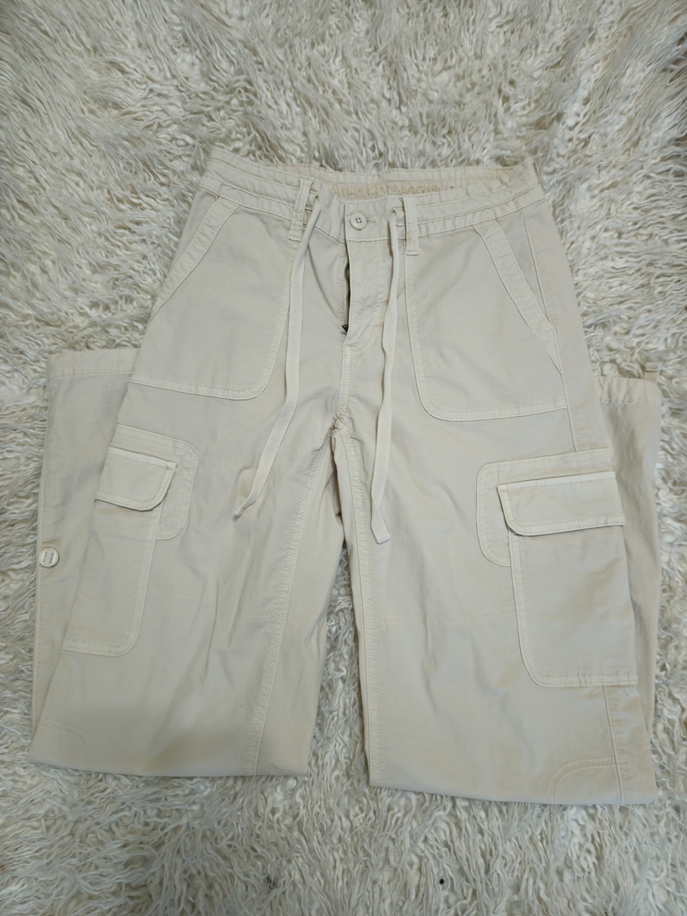 American Eagle Outfitters Beige Cargo Pants